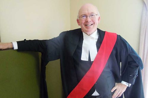 Justice Peter Wright wrapped up his 15-year stint as judge at the Sharbot Lake Criminal Court on July 21